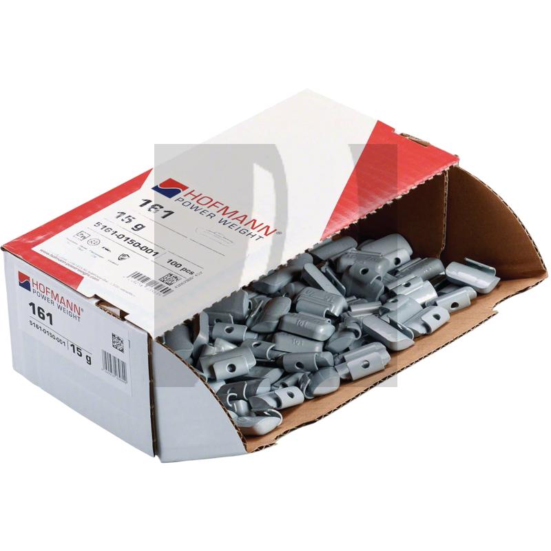 Schlaggewicht PKW Typ161 15g Zink, VPE 100