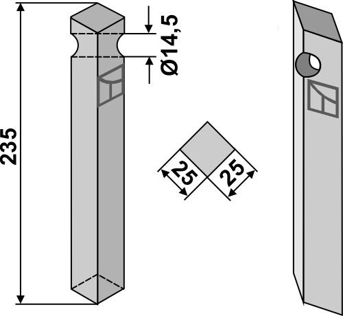 Rotorzinken 260mm, passend für Krone