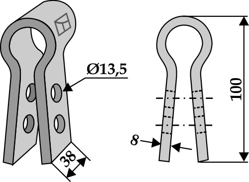 Halter, passend für Gyro und Nicolas